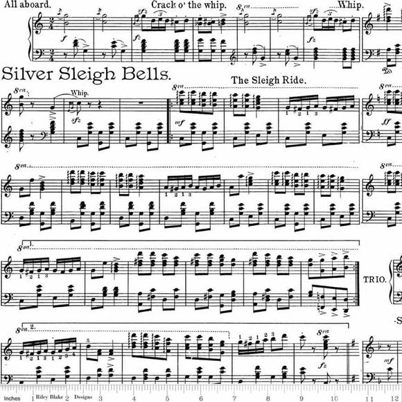 Sheet Music White // All About Christmas