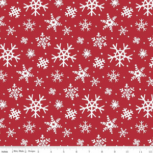 Snowflakes Red // Holly Holiday