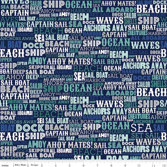 Text Navy // Deep Blue Sea