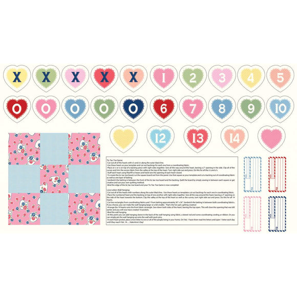 Tic Tac Toe & Valentine Countdown Panel // Love Letters