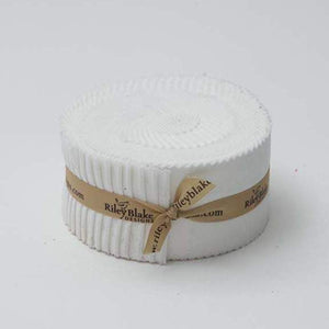 Riley White Confetti Cottons  // Precuts 2.5 inch strips Rolie Polie