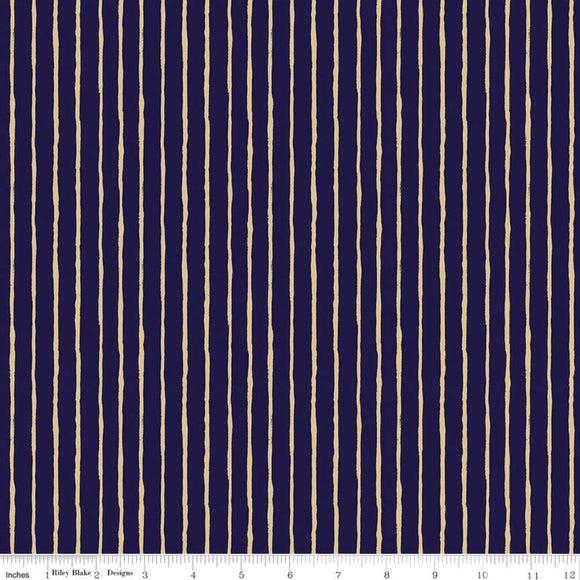 Stripes Navy Sparkle // Dream World