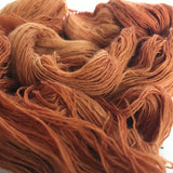 Sand Castle | Lace Merino Burnt Orange Brown Sienna Bronze Clay Autumn Warm Semi Solid Tonal / Single 1-ply wool / Indie Hand Dyed In Stock