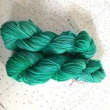 Mermaid | Worsted Merino Teal Green Blue Ocean Lagoon Sea Summer Nautical Semi Solid Tonal Superwash Wool / Indie Hand Dyed Ready to Ship