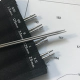 4" (10cm) MINI Twist Interchangeable Set // Knitting Tip Sizes US 000 through US 1.5 (1.5-2.5mm)
