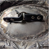 Leather Cordoba Hidden Snap Closures, USA Wrap Scarf Shawl Pin \\ Anniversary Birthday Swap Wedding Bridal Mother Gift